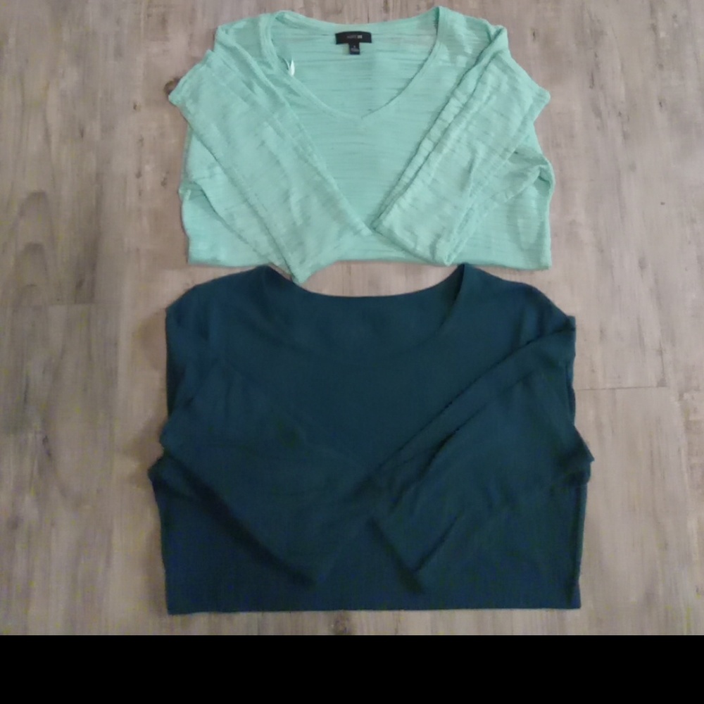 (2) Long sleeve shirts